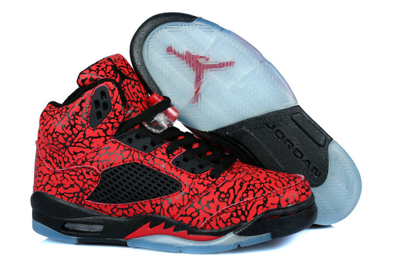 Durable Air Jordan 5 Womens 3Lab5 Burst crack Red